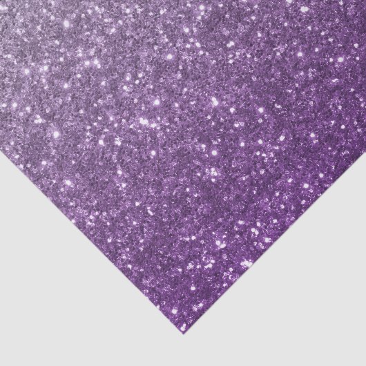Lila Ombre Glitzer Look Tissue Paper Seidenpapier (Ausschnitt)