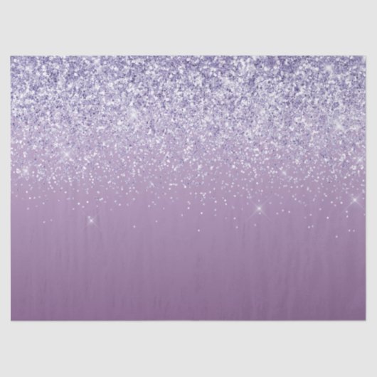 Lila Ombre-Glitzer Seidenpapier (Vorderseite)