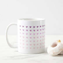 Lila Ombre HerzValentine Liebe Tasse
