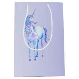 Lila Ombre Magical Unicorn Mittlere Geschenktüte