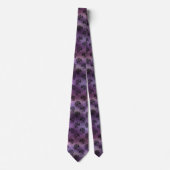Lila Ombre mit Black Dragons Neck Tie Krawatte (Vorderseite)