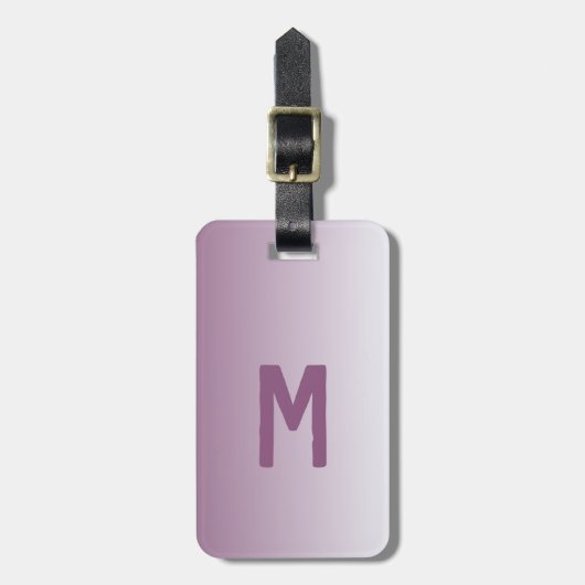lila ombre - modern gepäckanhänger (Vorderseite vertikal)