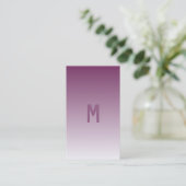 lila ombre - modern visitenkarte (Stehend Vorderseite)