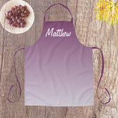 lila ombre - personalisierte Schürze