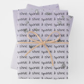 Lila Ombre Silver Confetti Geschenkpapier Set (Beispiel)