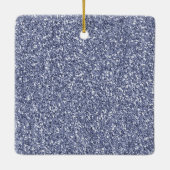 Lila Ombre Sparkle Gold Glitzer Hearts Keramikornament (Rückseite)