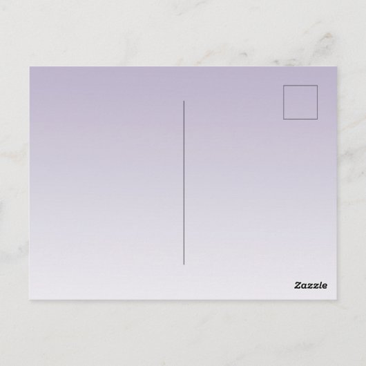 Lila Ombre Sparkle Gold Glitzer Hearts Postkarte (Rückseite)