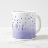 Lila Ombre Stars Jumbo-Tasse (Vorderseite Rechts)