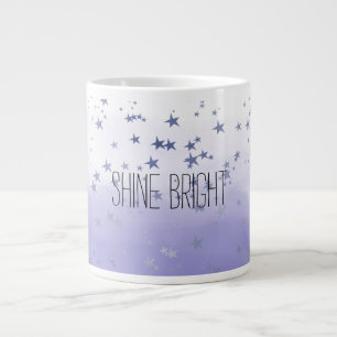Lila Ombre Stars Jumbo-Tasse