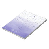 Lila Ombre Stars Notizblock (Rotiert)