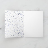 Lila Ombre Stars personalisiert Karte (Innenseite)