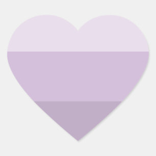 Lila Ombre Streifen Herz-Aufkleber