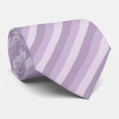 Lila Ombre Streifen Krawatte (Gerollt)