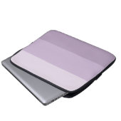 Lila Ombre Streifen Laptopschutzhülle (Vorne Knopf)