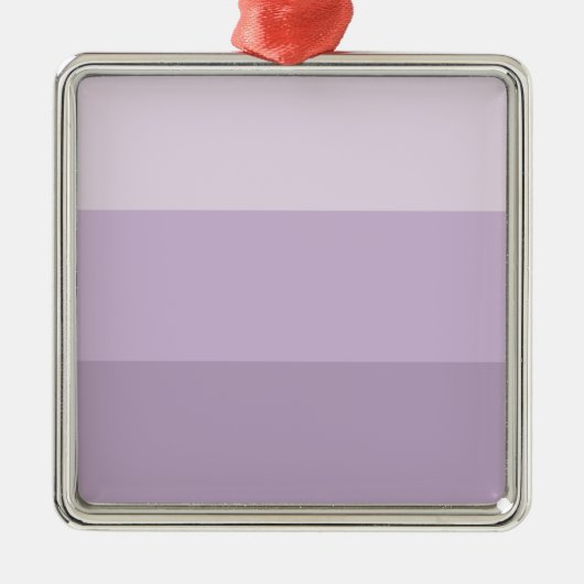 Lila Ombre Streifen Ornament Aus Metall (Vorne)