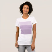 Lila Ombre Streifen T-Shirt (Vorne ganz)