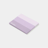 Lila Ombre Striped Post-it-Notizen Post-it Klebezettel (angewinkelt)