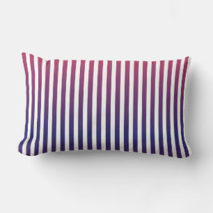 Lila Ombre Stripes-Muster Lendenkissen