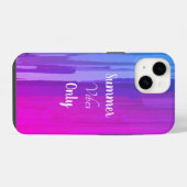 Lila Ombre Summer Vibes iPhone Hülle (Rückseite (Horizontal))
