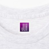 Lila Ombre- und White-Initialen oder andere Texte Etiketten (Befestigt)