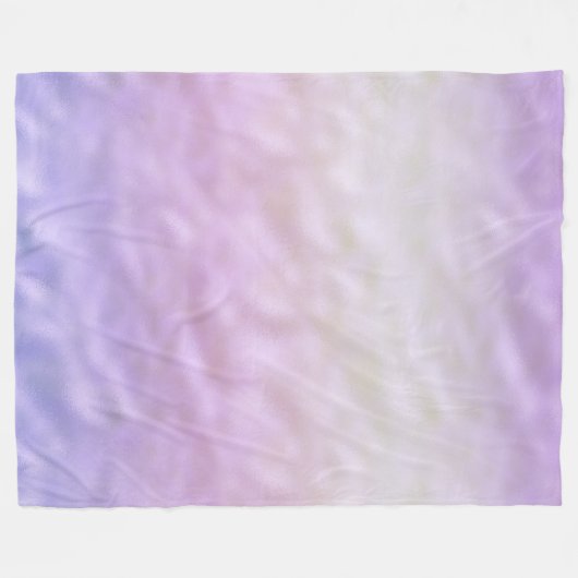 Lila Ombre Unicorn Fleecedecke (Vorderseite (Horizontal))