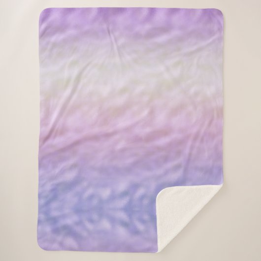 Lila Ombre Unicorn Sherpadecke (Vorderseite)