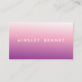 Lila Ombre Watercolor-Geschäfts-Karten Visitenkarte