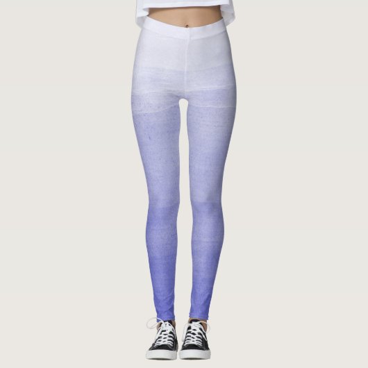 Lila Ombre Watercolor Leggings (Vorderseite)