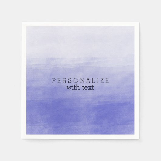 Lila Ombre Watercolor Serviette (Vorderseite)
