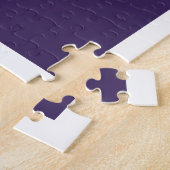 Lila Ombre & weiße Initialen oder anderer Text Puzzle (Seite)