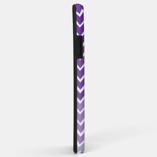 Lila Ombre Zickzack Personalisierter iPhone-Fall Case-Mate iPhone Hülle (Hinten/Rechts)