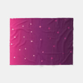 Lila Omerstars Fleecedecke (Vorderseite (Horizontal))