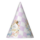 Lila, Onederland, Tee-Party, 1. Geburtstag Partyhütchen (Links)