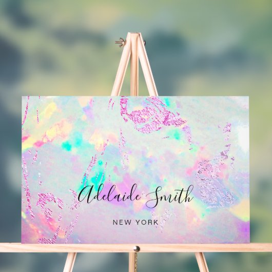 lila Opal Acrylschild (Neutral)