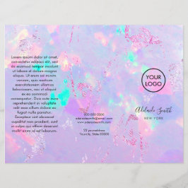lila Opal-Broschüre