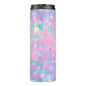 lila Opal-Design Thermosbecher (Rückseite)