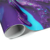 Lila Opal Dream Wrapping Paper Abstrakt Crystal Geschenkpapier (Rolleneckpunkt)
