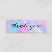 lila Opal-Edelstein-Diskontkarte Mini Visitenkarte (Vorderseite)