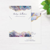 Lila Opal-Halskette-Display-Karte (Schreibtisch)