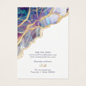 Lila Opal-Halskette-Display-Karte (Rückseite)