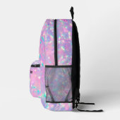 lila Opal-inspiriert Textur Bedruckter Rucksack (Rechts)