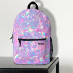 lila Opal-inspiriert Textur Bedruckter Rucksack<br><div class="desc">opal inspiriert Backpack</div>