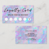 lila Opal-inspirierte Textur-Treuekarte Visitenkarte (Vorne/Hinten)