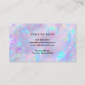 lila Opal-inspirierte Textur-Treuekarte Visitenkarte (Rückseite)
