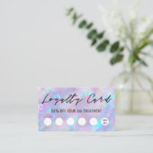 lila Opal-inspirierte Textur-Treuekarte Visitenkarte (Stehend Vorderseite)