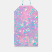 lila Opal-Stein-Boutique-Etiketten Geschenkanhänger (Rückseite)