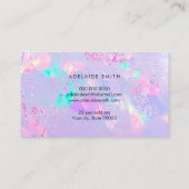 lila Opal-Treuekarte Visitenkarte (Rückseite)