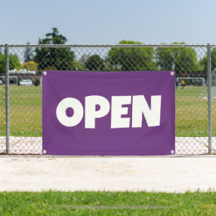 Lila OPEN Banner