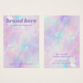 Lila Optikkarte (Vorne & Hinten)