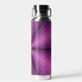 Lila optische Illusion Trinkflasche (Rückseite)